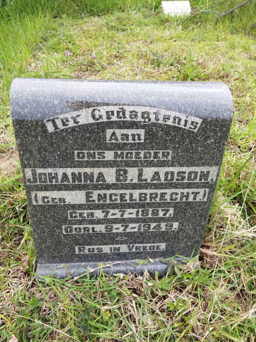 LADSON Johanna B.  nee ENGELBRECHT 1887-1949