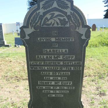 MCGUFF Isabella Allan -1920 :: MCGUFF Henry -1939