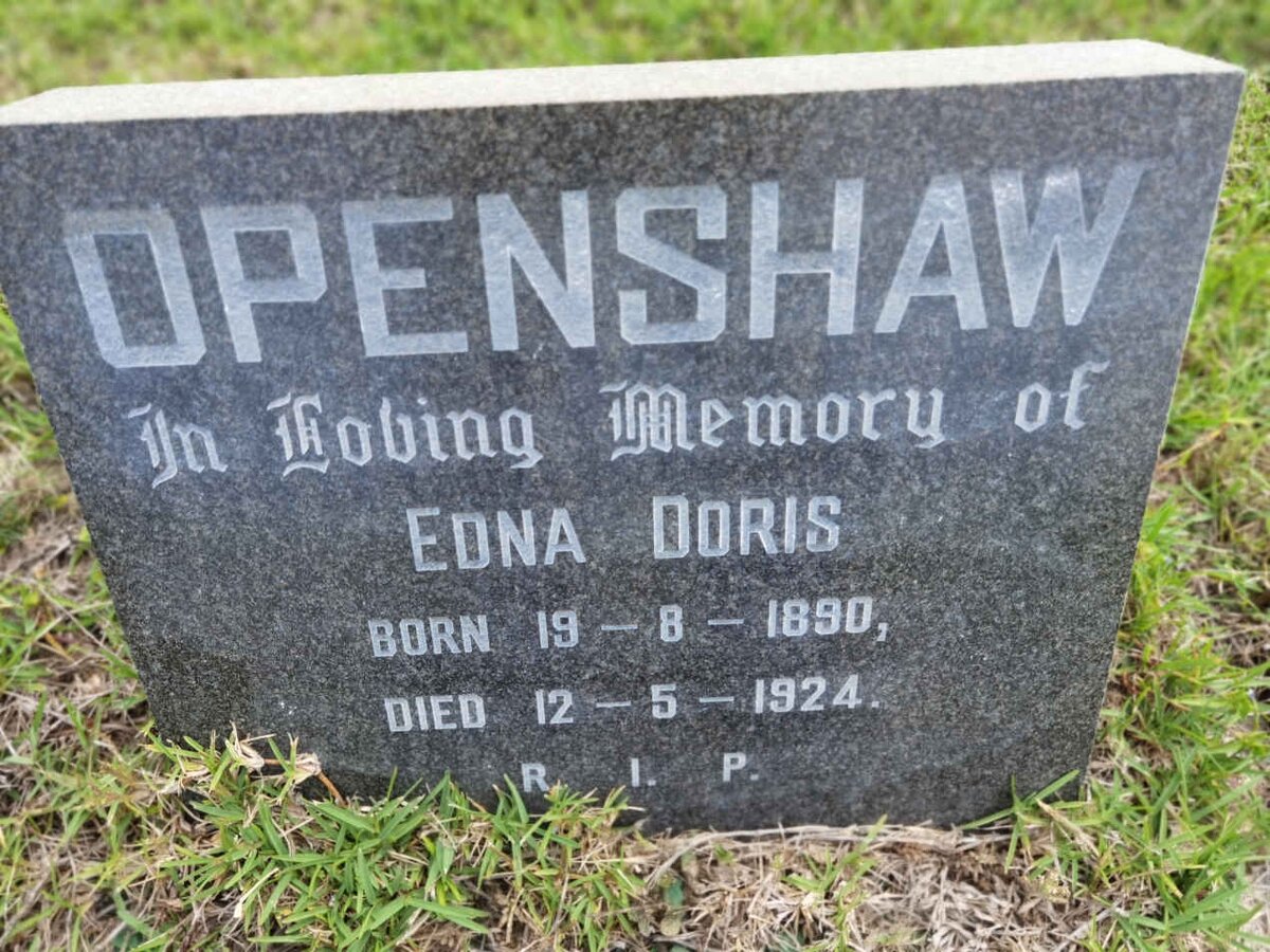 OPENSHAW Edna Doris 1890-1924