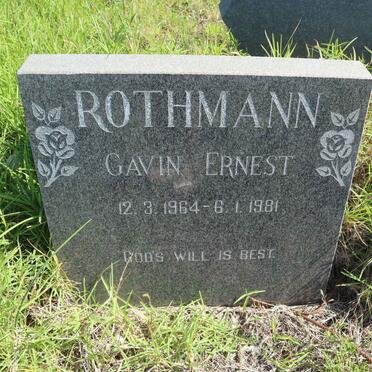 ROTHMANN Gavin Ernest 1964-1981