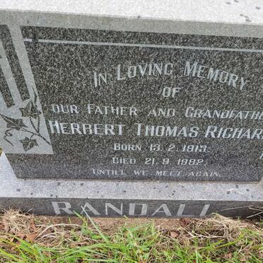 RANDALL Herbert Thomas Richard 1913-1982