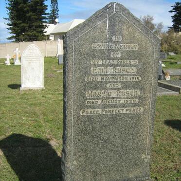 RUSCH Emil -1919 &amp; Maggie -1929