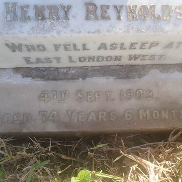 REYNOLDS Robert Henry -1903