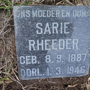 RHEEDER Sarie 1887-1946