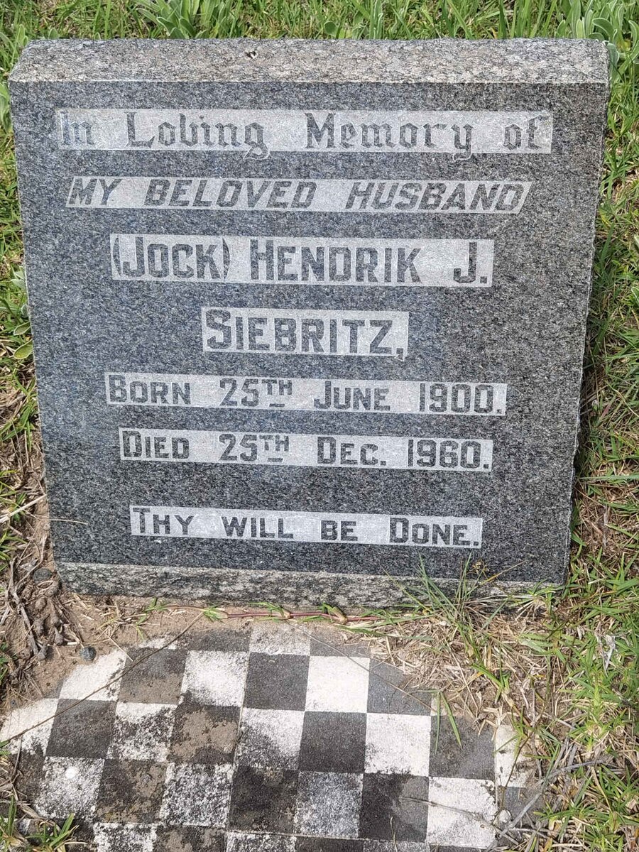 SIEBRITZ Hendrik J. 1900-1960