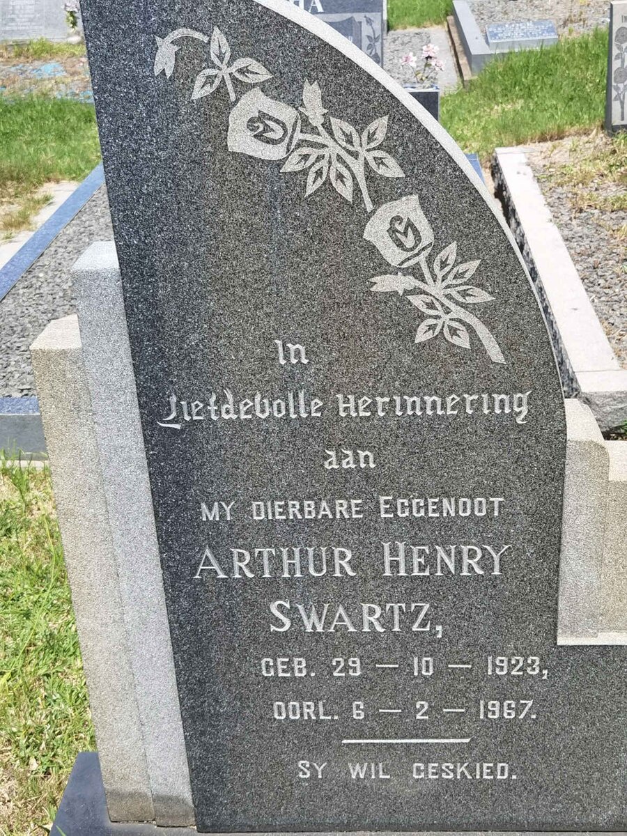 SWARTZ Arthur Henry 1923-1967