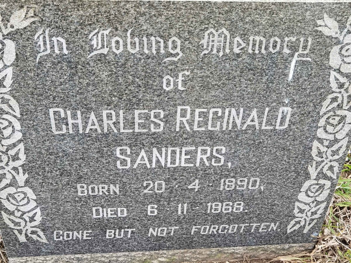 SANDERS Charles Reginald 1890-1968