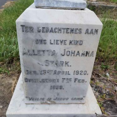 STARK Alletta Johanna 1920-1929