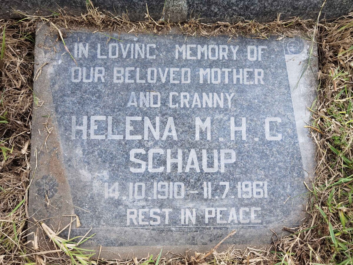 SCHAUP Helena M.H.C. 1910-1961