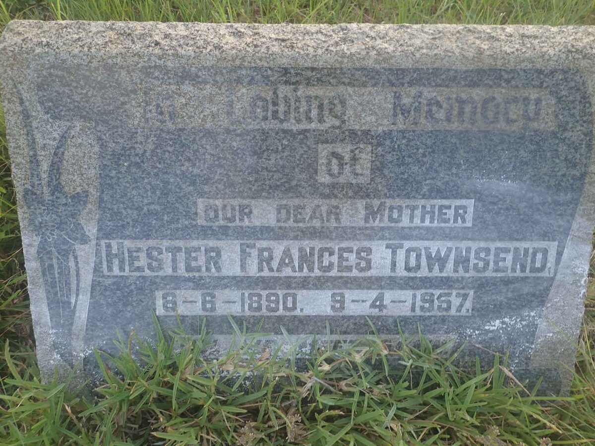 TOWNSEND Hester Frances 1890-1957