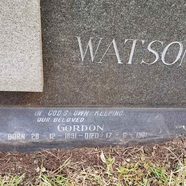 WATSON Gordon 1891-1961