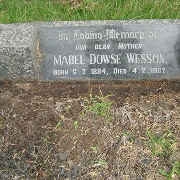 WESSON Mabel Dowse 1884 - 1962