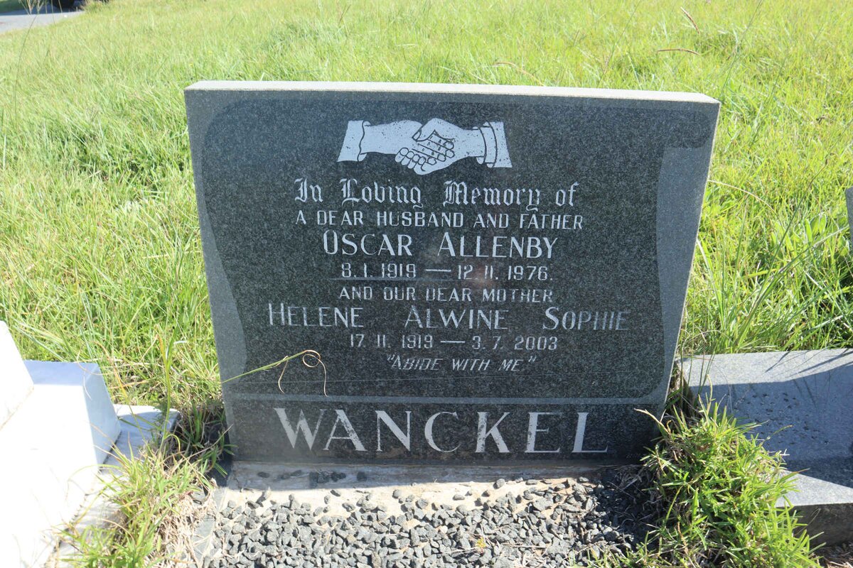 WANCKEL Oscar Allenby 1919-1976 &amp; Helene Alwine Sophie 1919-2003
