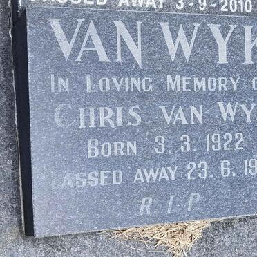 WYK Chris, van 1922-1991
