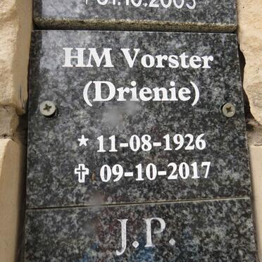 VORSTER H.M. 1926-2017