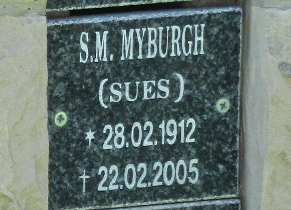 MYBURGH S.M. 1912-2005