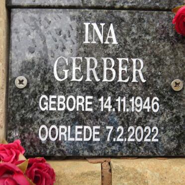 GERBER Ina 1946-2022