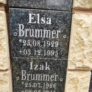 BRUMMER Izak 1926-2014 & Elsa 1929-1995