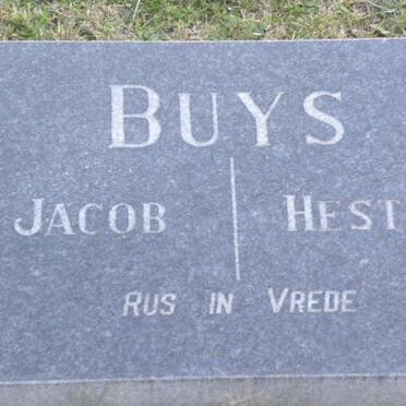 BUYS Jacob &amp; Hester