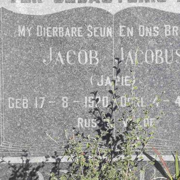 BRUYN Jacob Jacobus, de 1920-1964