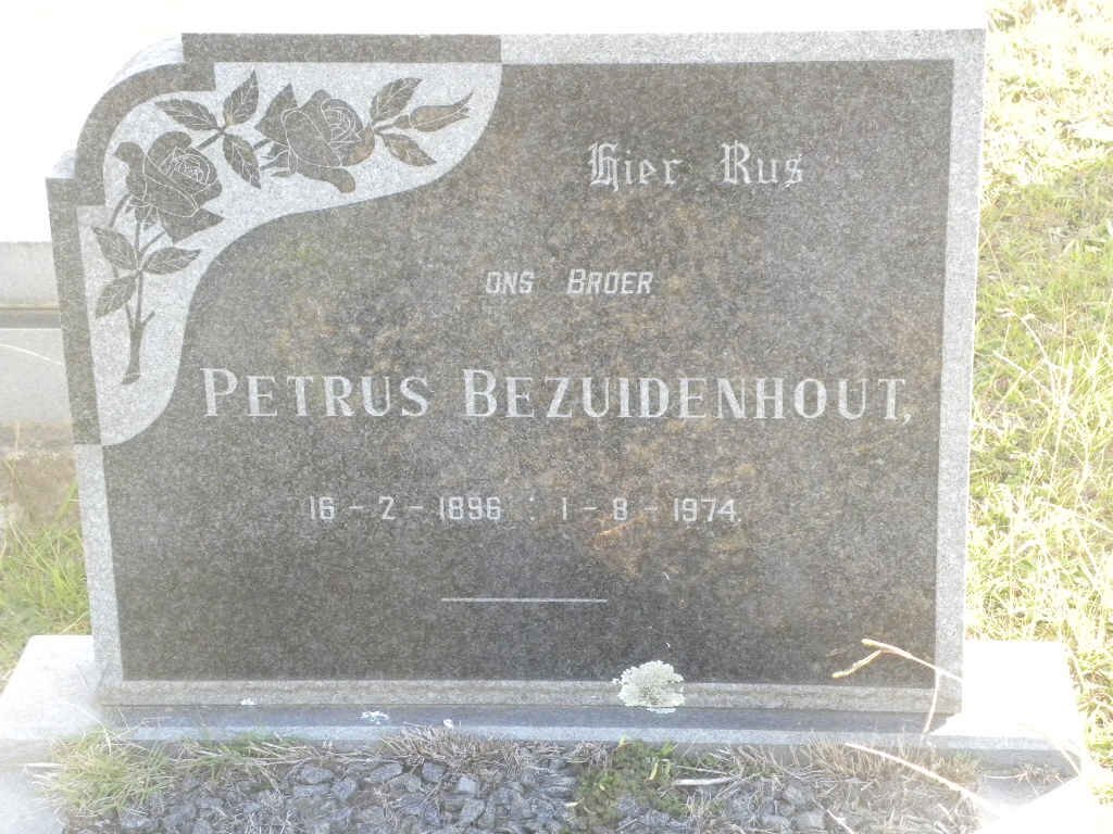 BEZUIDENHOUT Petrus 1896-1974