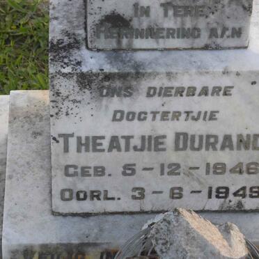 DURAND Theatjie 1946-1949