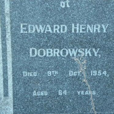 DOBROWSKY Edward Henry -1954