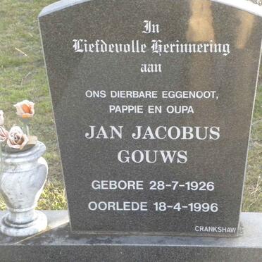 GOUWS Jan Jacobus 1926-1996