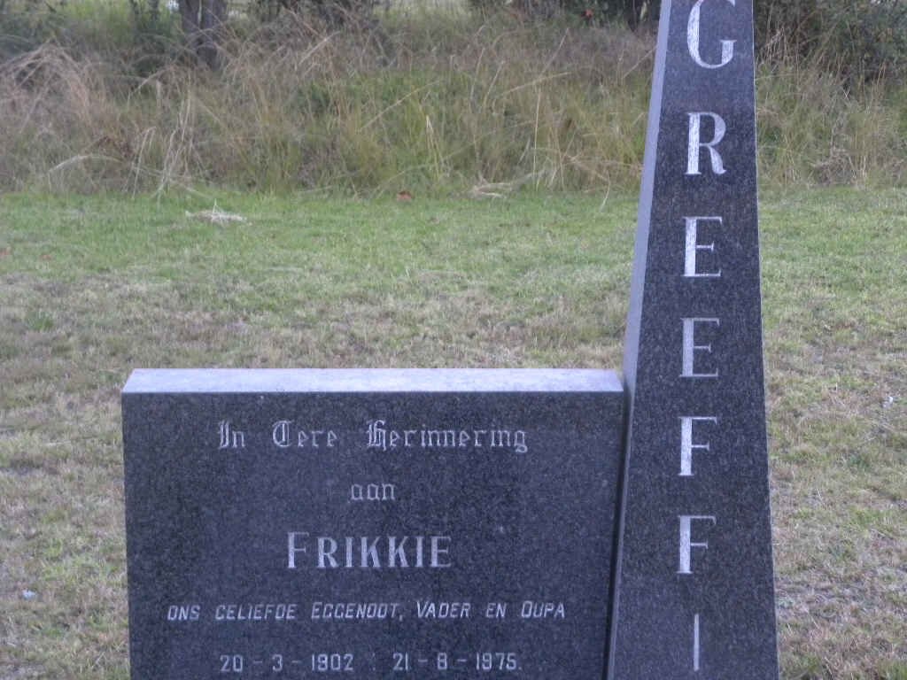 GREEFF Frikkie 1902-1975