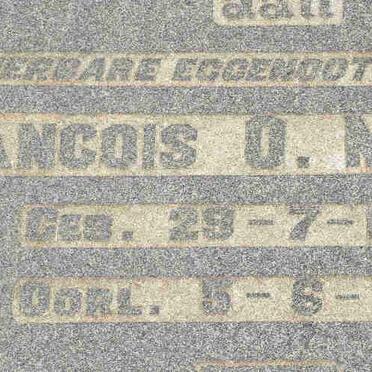 MALHERBE Francois O. 1899-1947