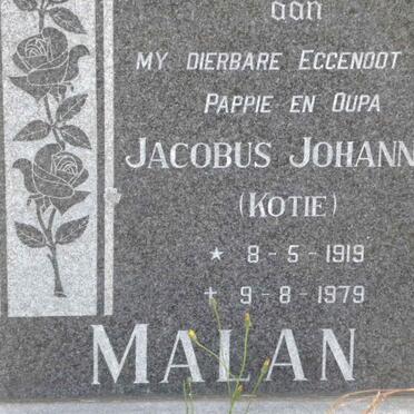 MALAN Jacobus Johannes 1919-1979