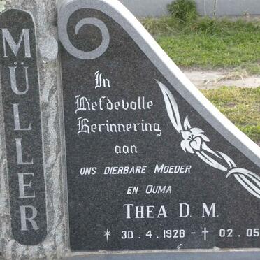 MÜLLER Thea D.M. 1928-2006