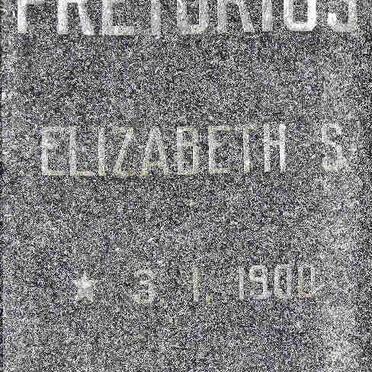 PRETORIUS Elizabeth S. 1900-1976