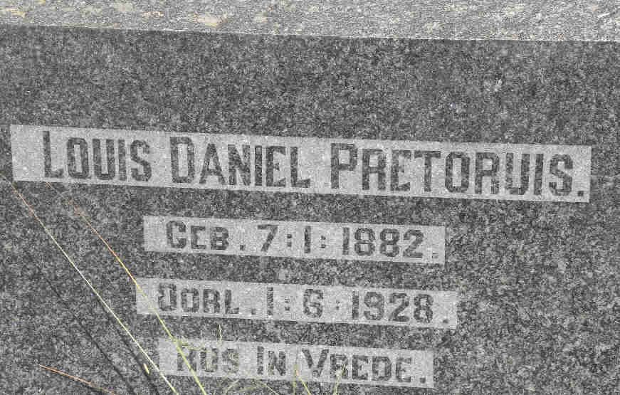 PRETORIUS Louis Daniel 1882-1928