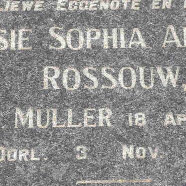 ROSSOUW Elsie Sophia Aletta nee MULLER 1930-1961