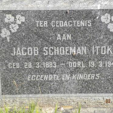 SCHOEMAN Jacob 1883-1942 