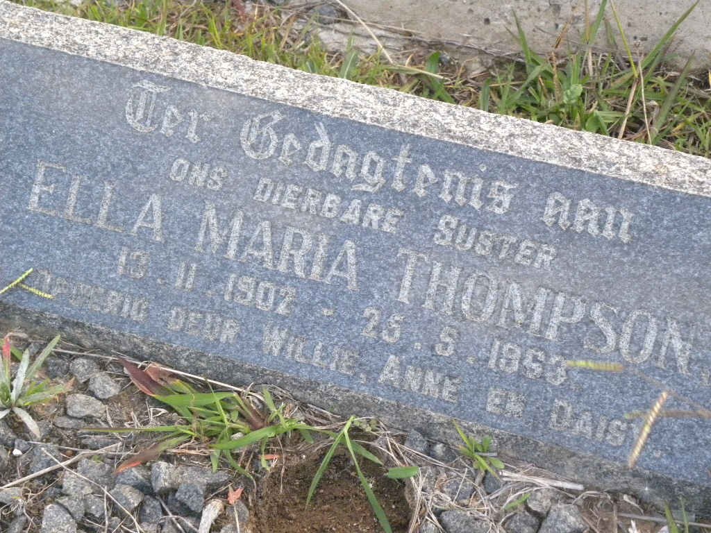 THOMPSON Ella Maria 1902-1963