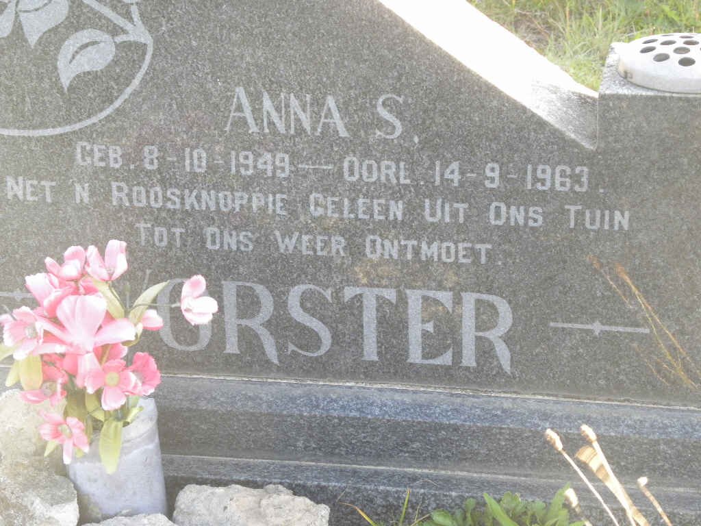VORSTER Anna S. 1949-1963