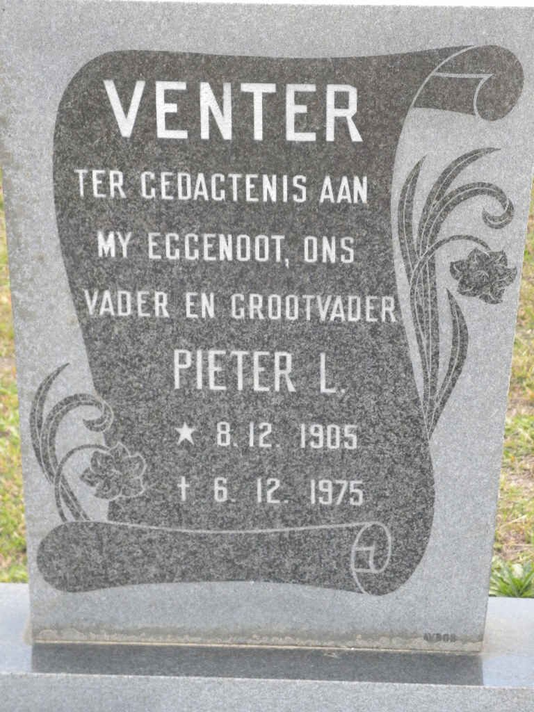 VENTER Pieter L. 1905-1975