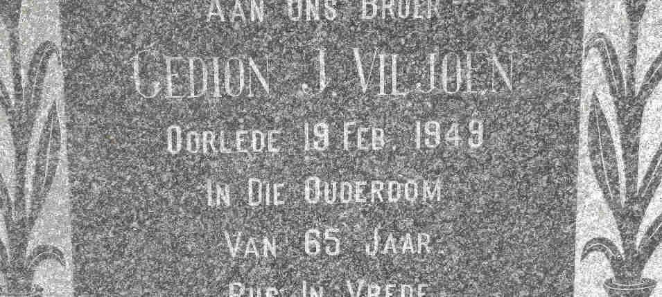 VILJOEN Gedion J. -1949