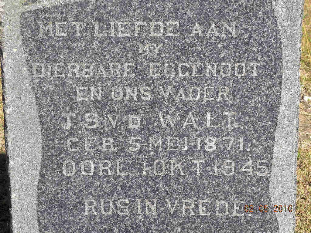 WALT J.S., vd 1871-1945