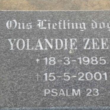 ZEELIE Yolandie 1985-2001