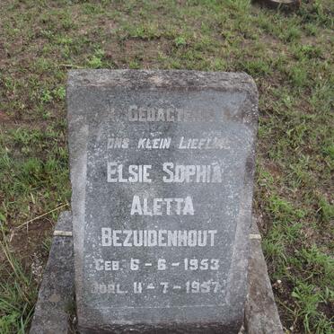BEZUIDENHOUT Elsie Sophia Aletta 1953-1957