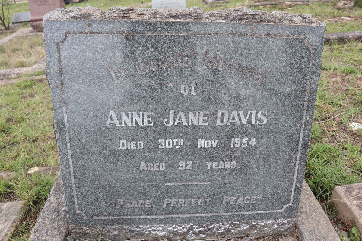 DAVIS Anne Jane -1954