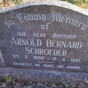 SCHROEDER Arnold Bernard 1898-1961