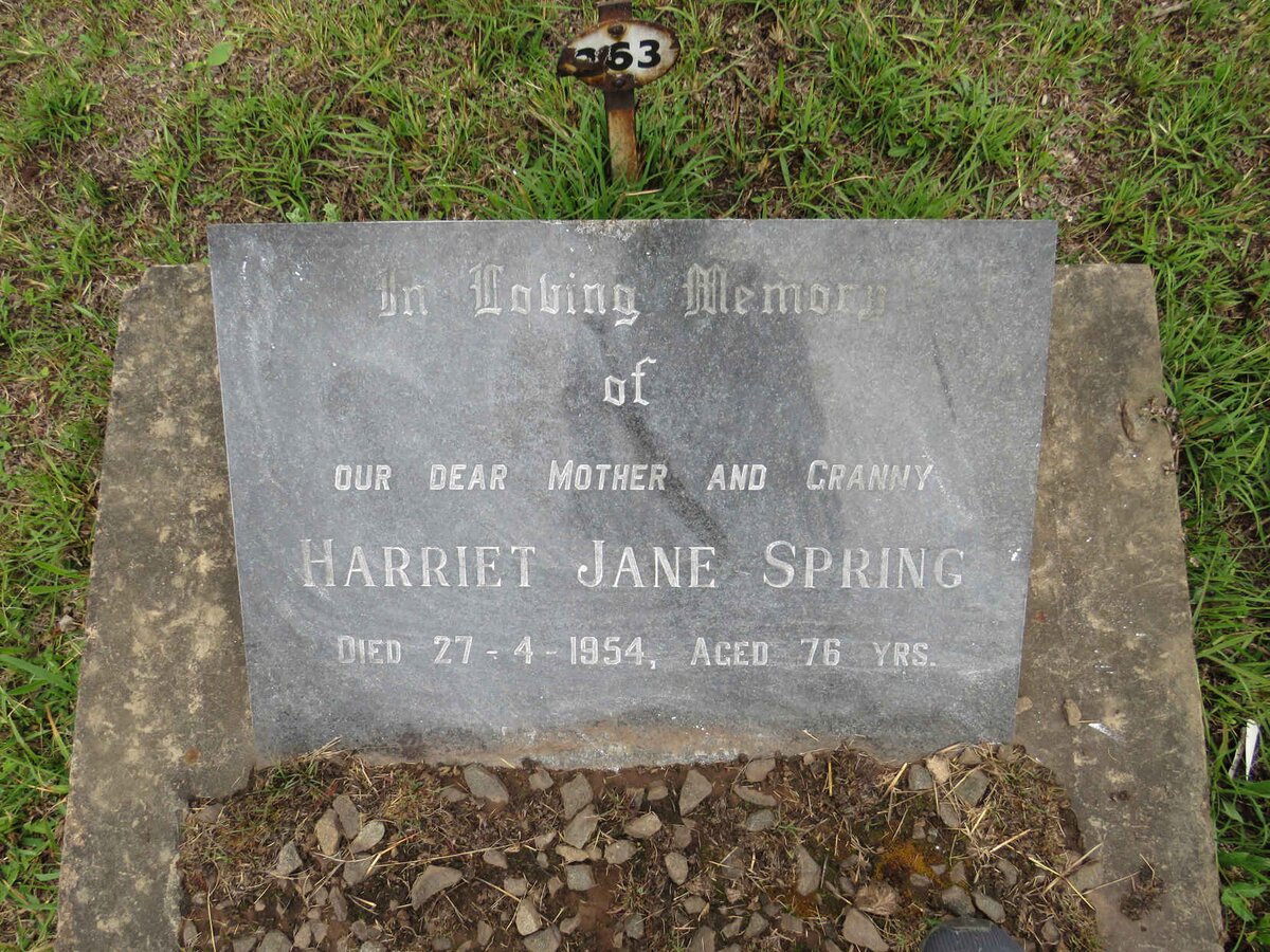 SPRING Harriet Jane -1954