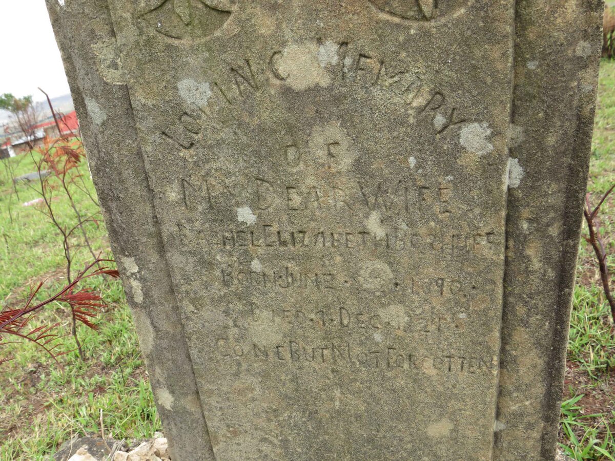 BOSHOFF Rachel Elizabeth 1890-1929