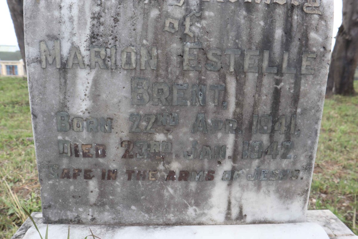 BRENT Marion Estelle 1941-1942