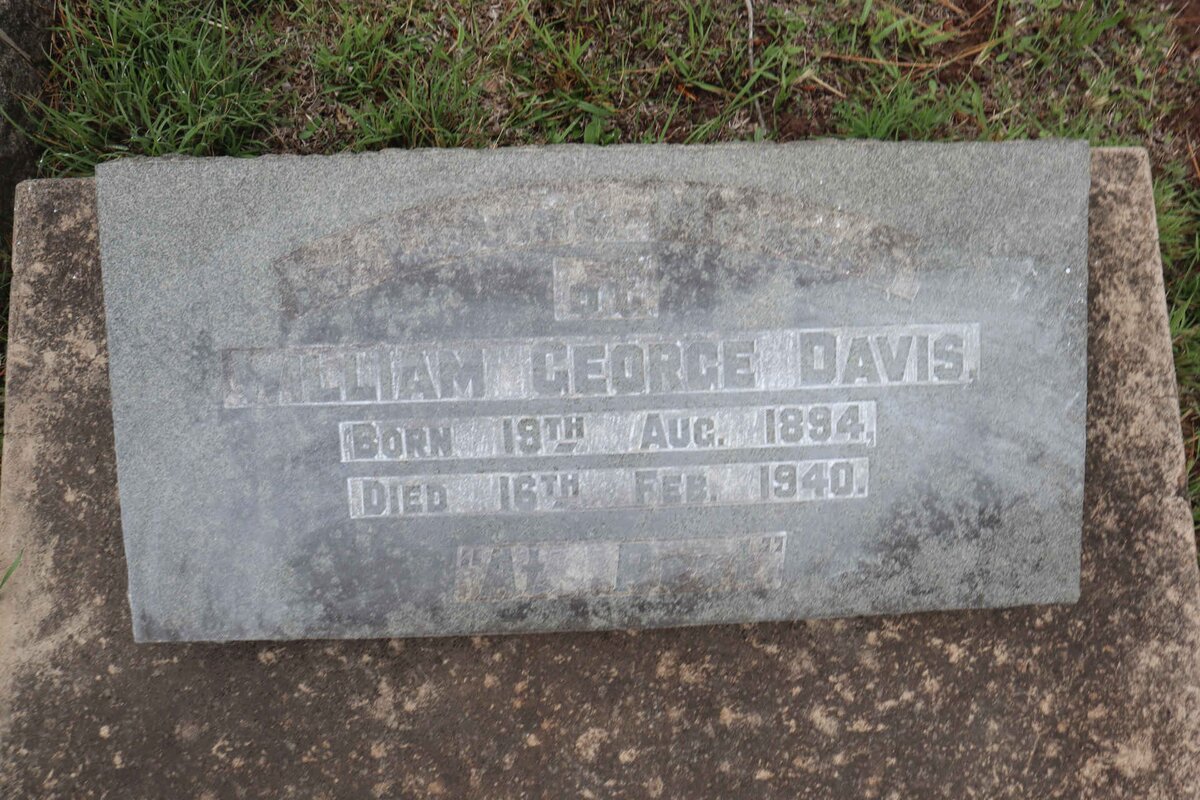 DAVIS William George 1894-1940
