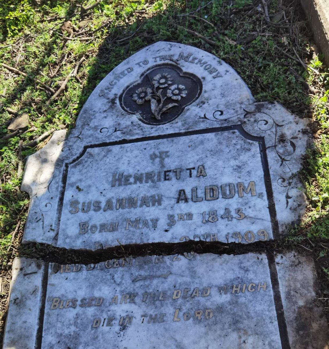 ALDUM Henrietta Susannah 1843-1909